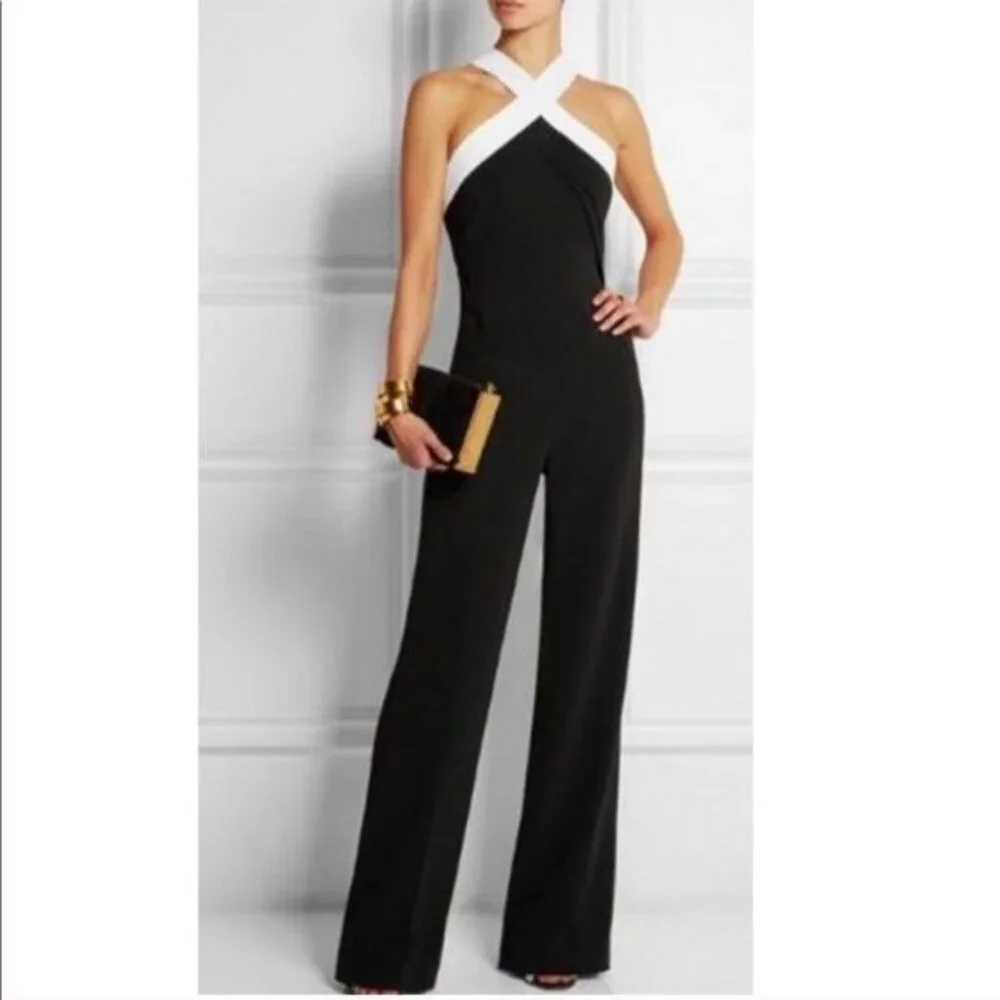 superdown Laurien Cross Front Jumpsuit in Black New Nwt Women's - Picture 8 of 9
